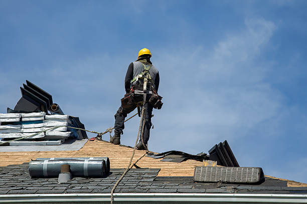 Professional Roof Replacement technician working in Lilly, PA